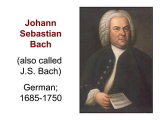 Bach Handel Vivaldi Ppt