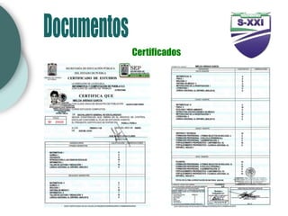 Certificados
 