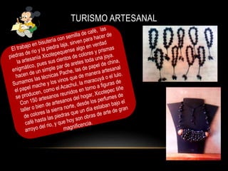 TURISMO ARTESANAL
 