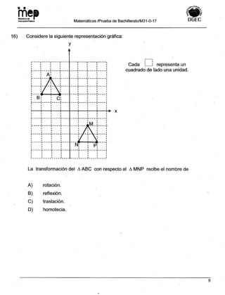 Bachillerato técnicos setiembre 2017