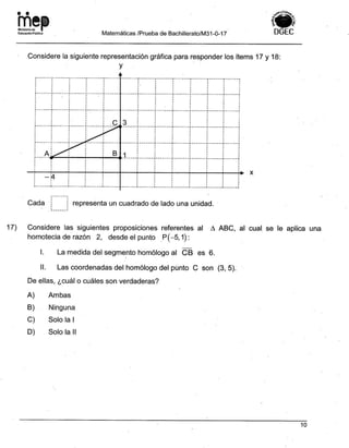 Bachillerato técnicos setiembre 2017