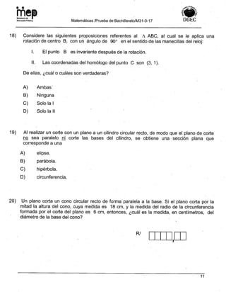 Bachillerato técnicos setiembre 2017