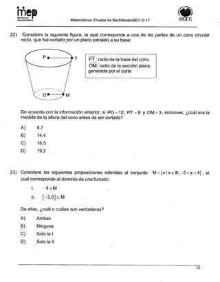 Bachillerato técnicos setiembre 2017