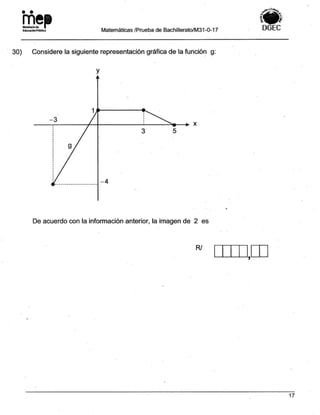 Bachillerato técnicos setiembre 2017