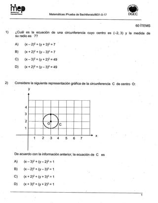 Bachillerato técnicos setiembre 2017