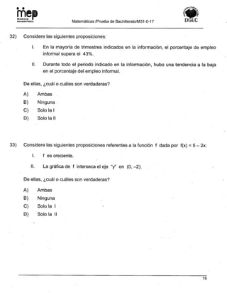 Bachillerato técnicos setiembre 2017