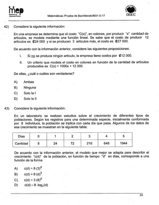 Bachillerato técnicos setiembre 2017