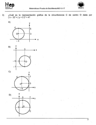 Bachillerato técnicos setiembre 2017