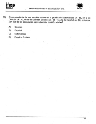 Bachillerato técnicos setiembre 2017