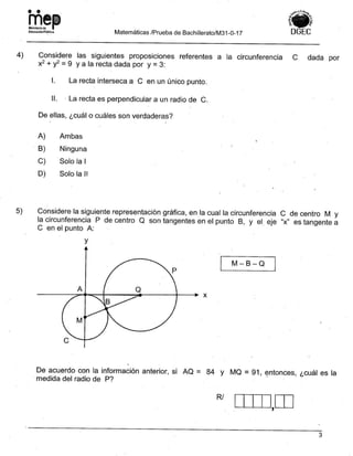 Bachillerato técnicos setiembre 2017