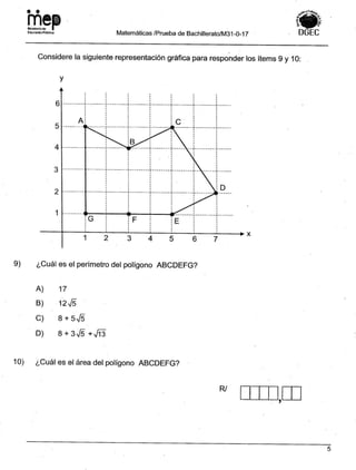 Bachillerato técnicos setiembre 2017