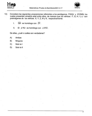 Bachillerato técnicos setiembre 2017