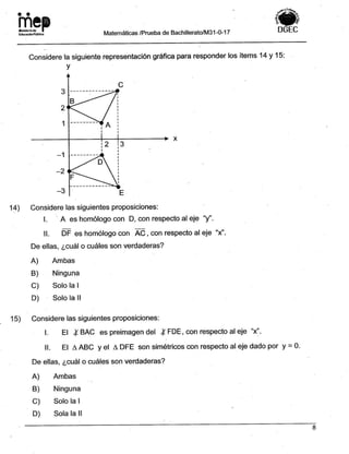 Bachillerato técnicos setiembre 2017