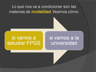 Bachillerato y Ramas conocimiento 2014 2015