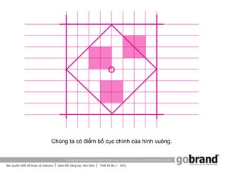 Chúng ta có điểm bố cục chính của hình vuông.
 
