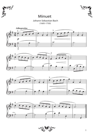 Bach minuet | PDF