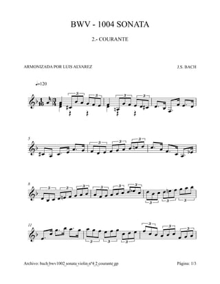 Bach n.2   courante