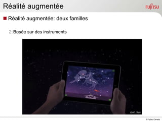 Réalité augmentée: deux familles Basée sur des instruments  Réalité augmentée iPad2, Apple 