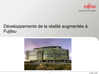 Développements de la réalité augmentée à Fujitsu 