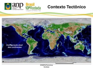 Configuração atual
dos continentes
Contexto Tectônico
SINBPA/Petrobras
Scotese
 