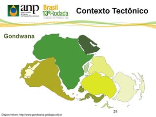 Disponível em: http://www.gondwana.geologia.ufrj.br
Gondwana
Contexto Tectônico
21
 