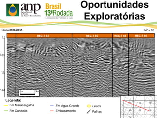 0 s
1 s
Oportunidades
Exploratórias
Linha 0026-0935
REC-T 205 REC-T 54 REC-T 55 REC-T 65
0 m 2 km
0,5 s
1,5 s
REC-T 66
Fm Maracangalha
Fm Candeias
Fm Água Grande
Embasamento
Leads
Legenda:
Falhas
NO - SE
 