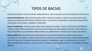 Bacias Hidrográficas do Brasil - apresentação slides | PPTX