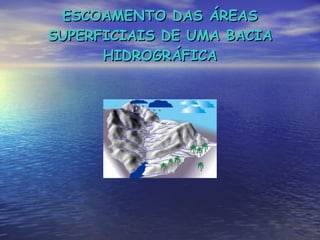ESCOAMENTO DAS ÁREAS SUPERFICIAIS DE UMA BACIA HIDROGRÁFICA 