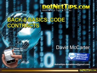 Back-2-Basics: Code Contracts 