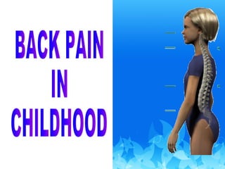 BACK PAIN  IN  CHILDHOOD 