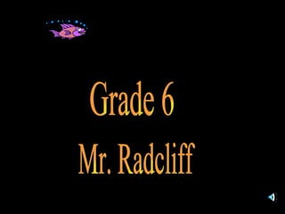 Grade 6 Mr. Radcliff 