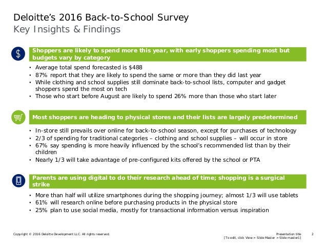 Presentation title
[To edit, click View > Slide Master > Slide master1]
Copyright © 2016 Deloitte Development LLC. All rig...