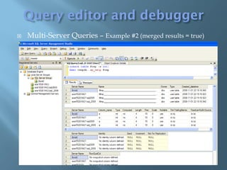    Multi-Server Queries – Example #2 (merged results = true)
 