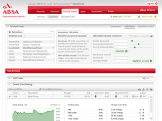 Customer Experience Solutions. Delivered.   34 3




Bank 2.0 – Live
TCS Bank
Personal TCS Dashboard
 