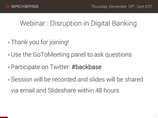 Thursday, December 18th, 1pm EST
§ Thank you for joining!
§ Use the GoToMeeting panel to ask questions
§ Participate on...