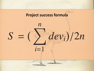 Project success formula

 