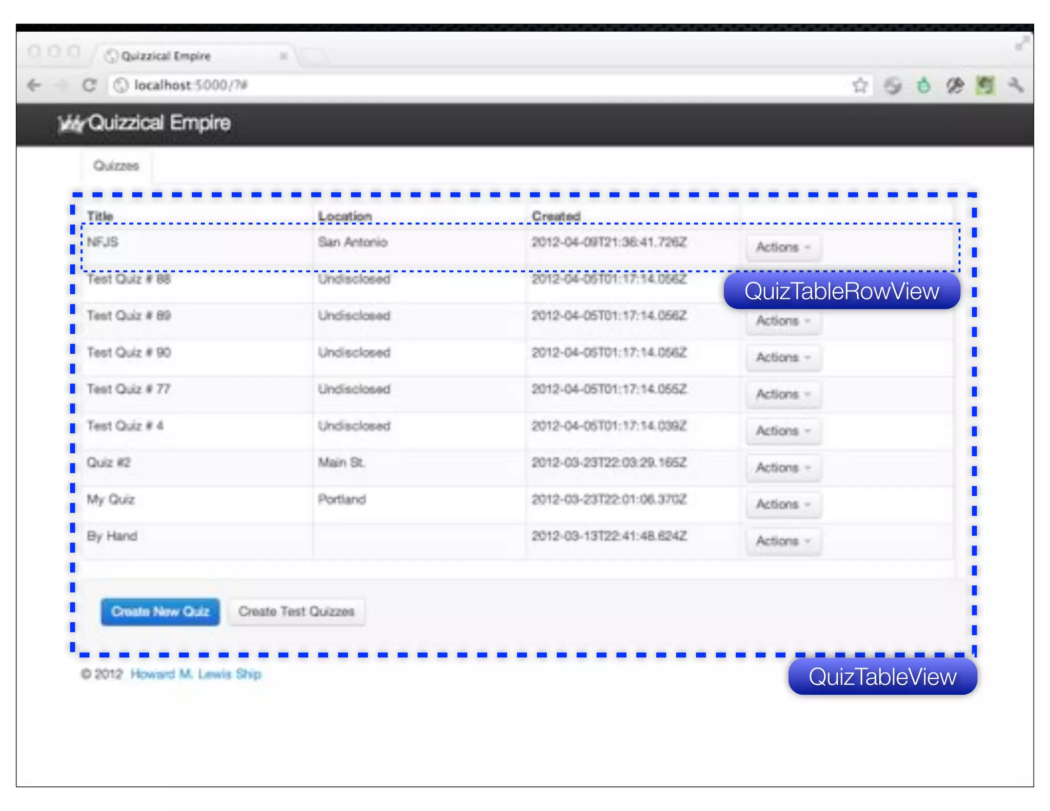 QuizTableRowView




     QuizTableView
 