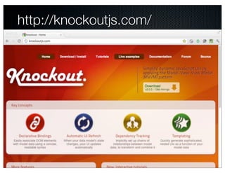 http://knockoutjs.com/
 