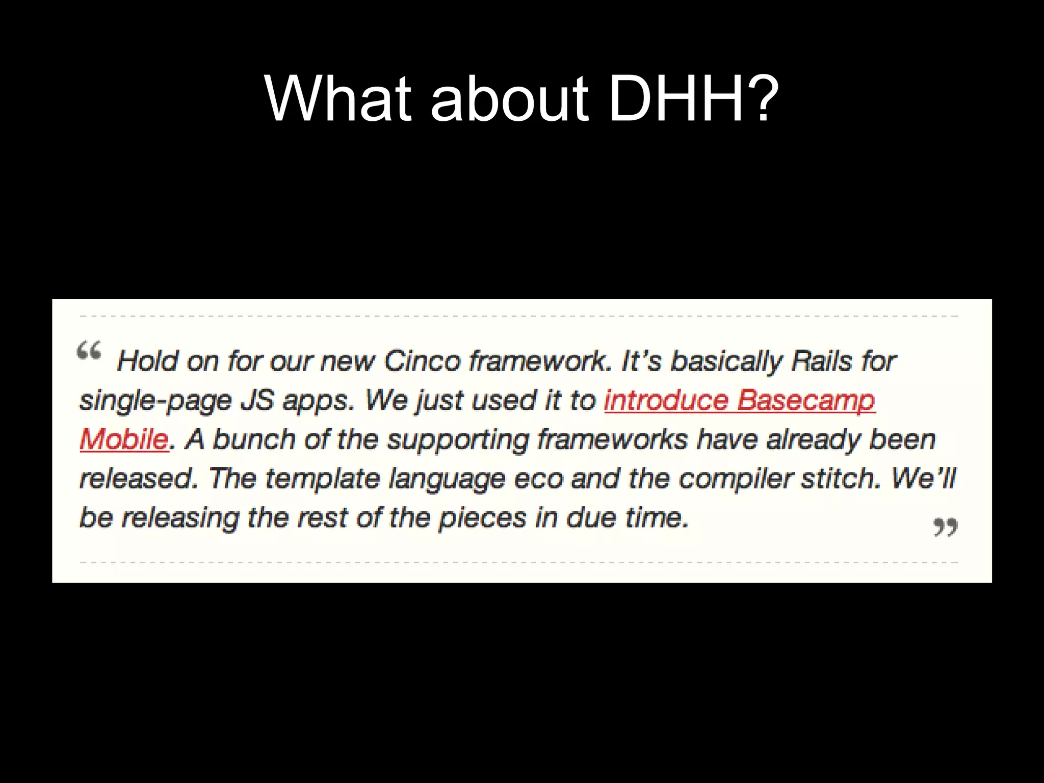What about DHH?