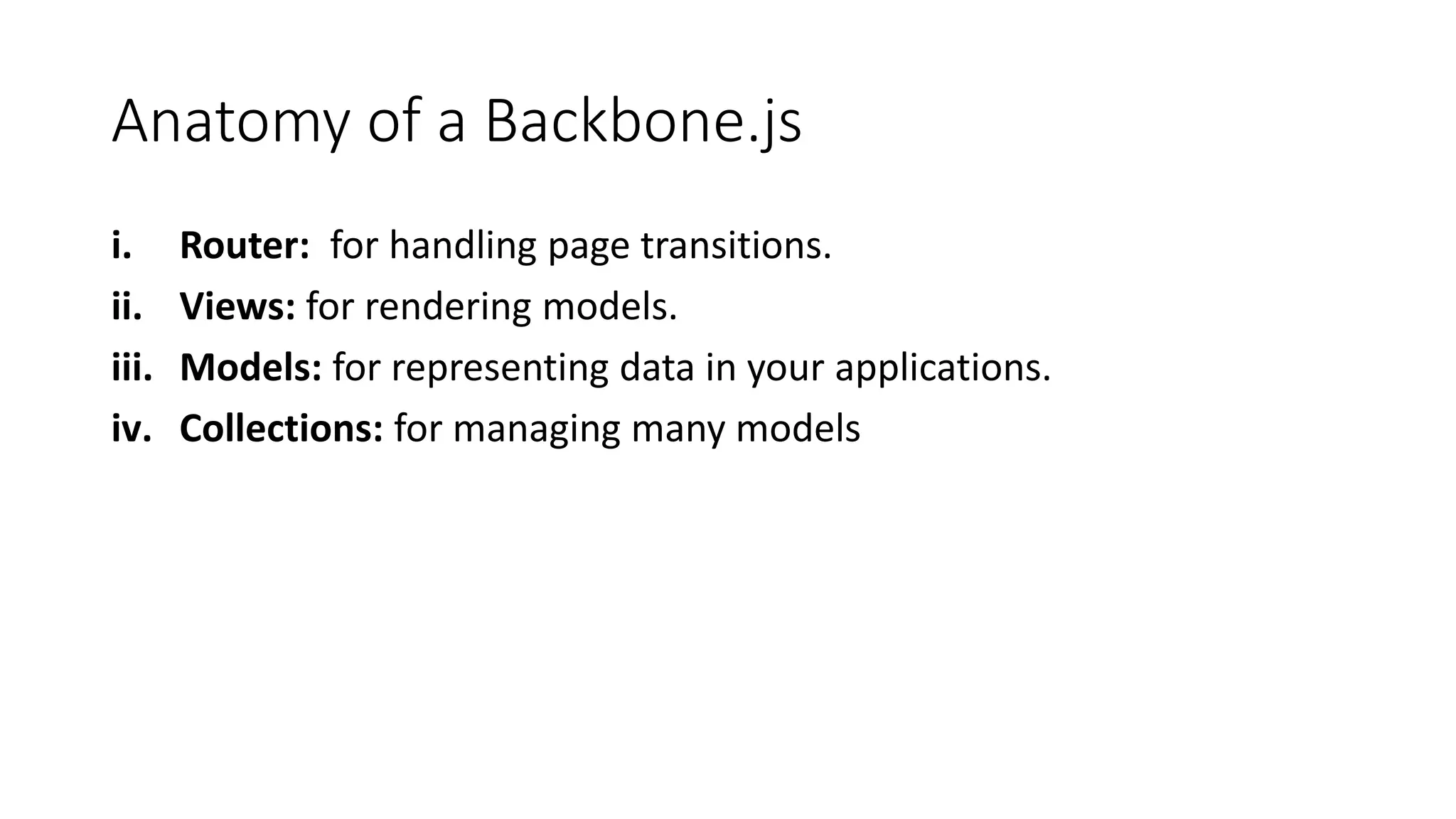 Basics of Backbone.js | Free Download