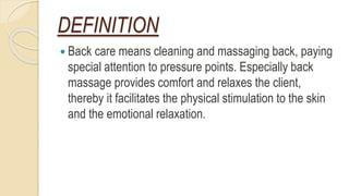 Guide to Back Massage Steps in Nursing