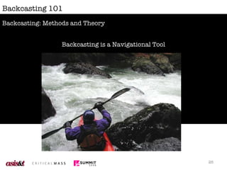 Backcasting 101 Backcasting is a Navigational Tool Backcasting: Methods and Theory 