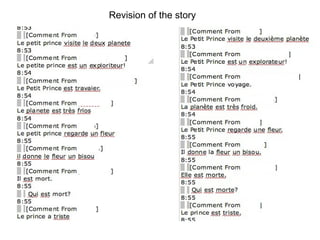 Revision of the story 
