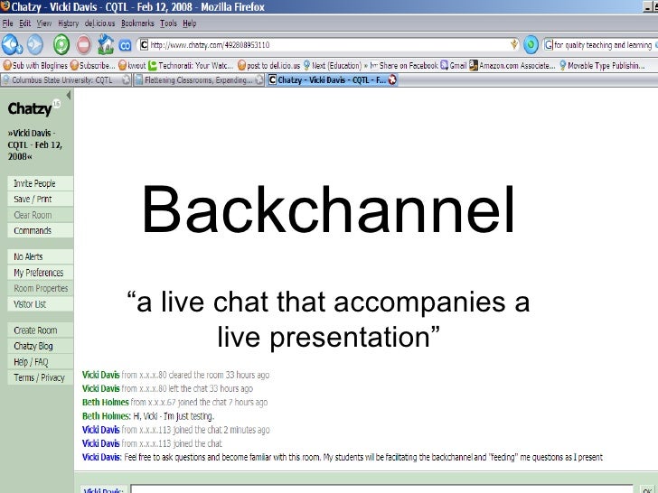 Backchannel Basics