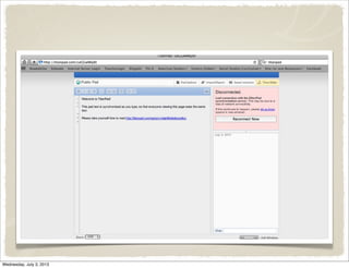 Wednesday, July 3, 2013
 