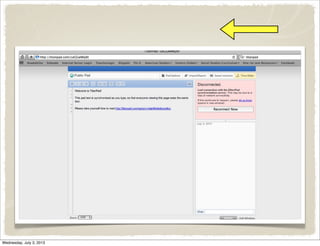 Wednesday, July 3, 2013
 