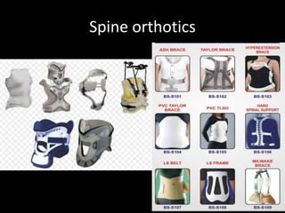 Spine orthotics
22
 
