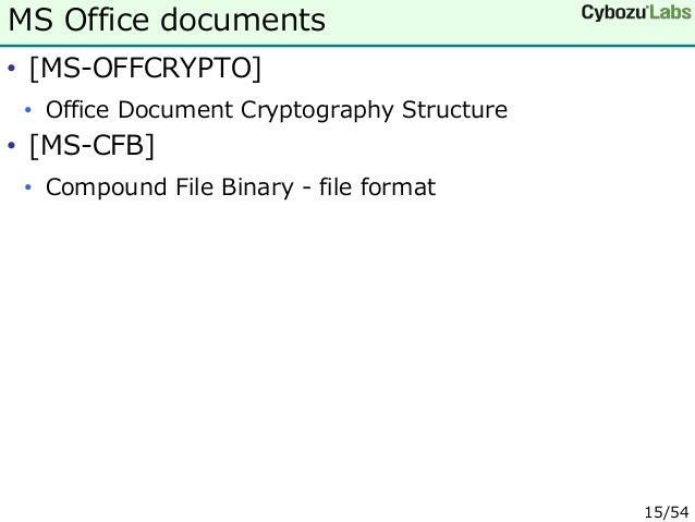 backdoors with the ms office file encryption master key and a proposa ms office documents