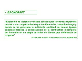 Backdraft Flashoverpompieri FENOMENOS DE BACKDRAF FLASHOVER EN LA ACTIVIDAD DE PROTECCION CONTRA ...
