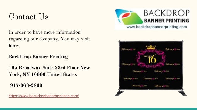 BackDrop Printing near me | BackDrop Banner Printing | Banner Stands NYC
